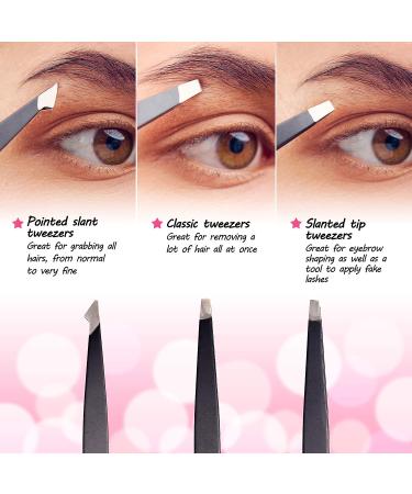 Extrema Beauty 20 in 1 Eyebrow & Eyelash Tweezers Kit with Head Band & Cosmetic Bag - Buy Online on GoSupps.com