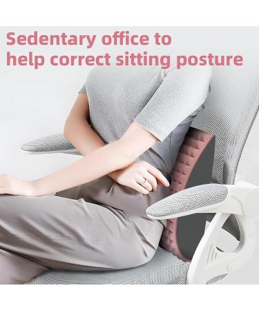 Yeah Boom Neck and Back Support - Lumbar Vertebrae & Back Extensor Stretcher - Massage Pillows for Spine Pain Relief - Pink - Buy Online on GoSupps.com