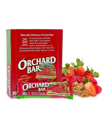 Orchard Bars Non-GMO Strawberry Raspberry Walnut Bars - 12 Pack 1.4oz - Buy Online on GoSupps.com