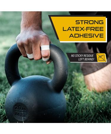 Nextrino Athletic Finger Tapes 3 Rolls - Latex-Free & Sweat-Resistant Support for Joints, Weightlifting, Climbing, Martial Arts, BJJ Athletes - White - Buy Online on GoSupps.com