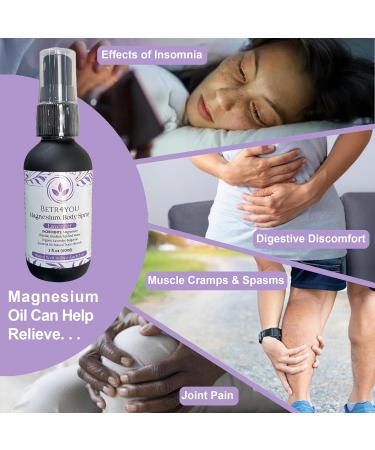 BETR4YOU Topical Magnesium Body Spray 2 Fl. Oz - Viral TikTok Lavender | International Shipping - Buy Online on GoSupps.com