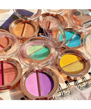 Eyeshadow XIXIAN Double Colors Eyeshadow Palette High Pigmented Glitter Matte Eyes Shadow Portable 06 1 count (Pack of 1) - Buy Online on GoSupps.com