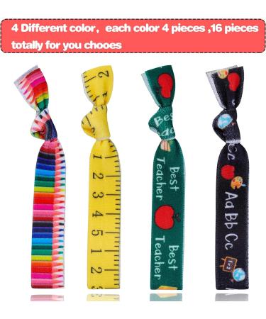 Teacher Appreciation Gifts Set: Makeup Pouch, Blessing Card Bracelets, Greeting Card, Hair Ties - 24pcs - Buy Online on GoSupps.com