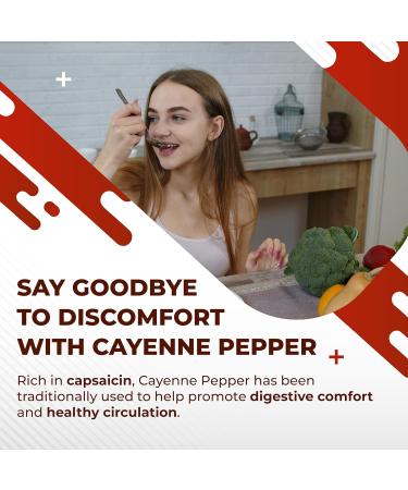 Cayenne Pepper 8-in-1 Formula - with Cinnamon Ginger Turmeric Odorless Garlic Artichoke Non-GMO Gluten-Free Soy-Free 150 count (pack of 1) - Buy Online on GoSupps.com