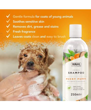 Wahl Mucky Puppy Shampoo + Wahl Easy Groom Animal Conditioner Mucky Puppy Shampoo + Easy Groom Conditioner - Buy Online on GoSupps.com