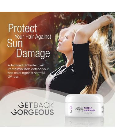 GBG Purple Hair Mask for Blonde Hair | Weekly Restoration Treatment for Brassiness | Vegan & Paraben-Free Blue Toner 8oz - Buy Online on GoSupps.com
