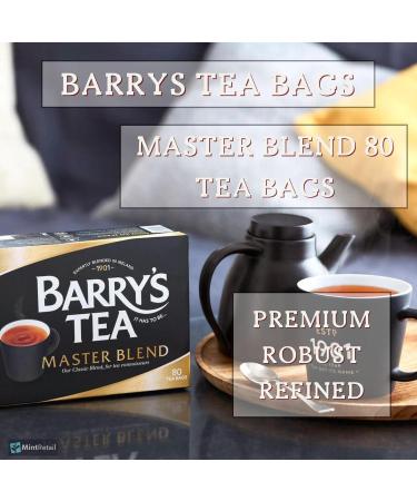 Barrys Tea Bags Tea Selection Bundle - 240 Tea Bags with Barry's Tea Gold Blend Barrys Tea Master Blend and Barrys Tea Decaf Blend Including Mint Retail Perfect Brew Guide - Buy Online on GoSupps.com