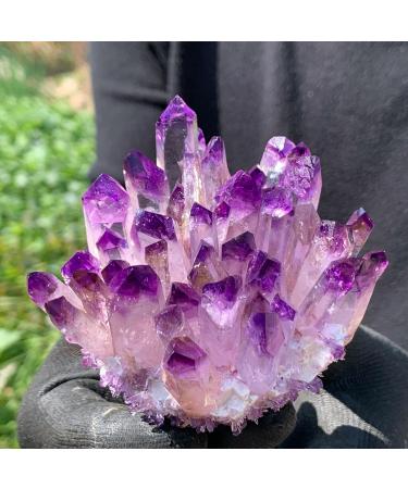 Natural Crystal Rough New Find Purpl Phantom Quartz Cluster Specimen400g - Buy Online on GoSupps.com