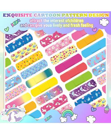 120 Kids Cartoon Bandages Bulk - Waterproof & Colorful Strips for Children's Cuts, Scrapes & Burns - Buy Online on GoSupps.com