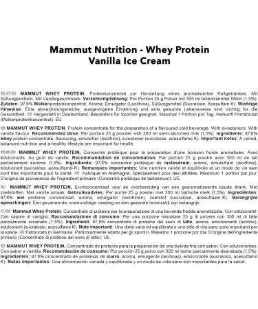 3kg Mammut Whey Protein - Vanilla Ice Cream | Protein Shaker Bar & Free Powderbank Included - International Shipping - Buy Online on GoSupps.com