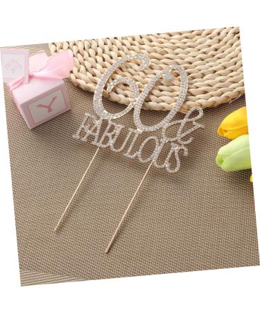 Vaguelly 60 Cupcake Appetizer Picks Birthday Cake Decor Dessert Toppers Party Food Picks Number Cake Decorations Crystal Birthday Acrylic Cake Picks Glitter Big Crown Bride Golden Size 1 - Buy Online on GoSupps.com