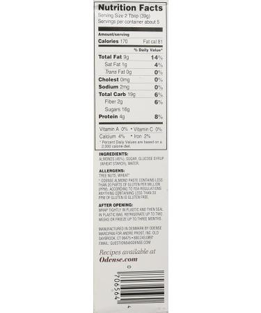 Odense Almond Paste 7oz Tube - Premium Quality Marzipan for Baking and Cooking - Buy Online on GoSupps.com