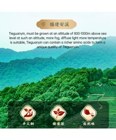 HQZM Delicious Anxi TieGuanYin Tea With Flowery Aroma 250gBag Premium Chinese Green Tea 881oz - Buy Online on GoSupps.com