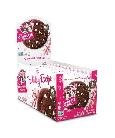 Lenny & Larry's Peppermint Chocolate Complete Cookie - Soft Baked Vegan Protein Snack (12 Pack) - Buy Online on GoSupps.com