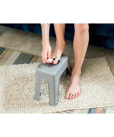 Demi's Home Grey Shower Foot Rest - Pedicure Foot Rest (Supplies Not Included) - Buy Online on GoSupps.com