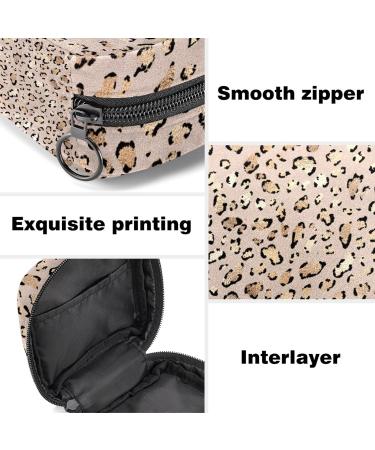 Leopard Print Sanitary Napkin Storage Bag for Women - Multicolor Period Bag with Menstrual Cup Pouch - Buy Online on GoSupps.com