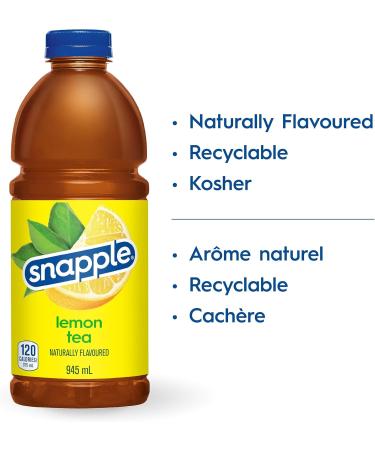 Snapple Naturally Flavoured Lemon Tea 945mL 1-Count Lemon Tea 1 Count (Pack of 1) - Buy Online on GoSupps.com