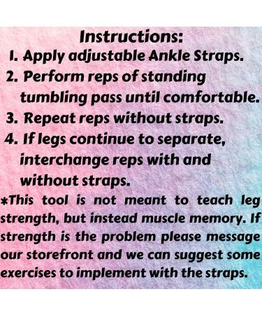 Flip Master Ankle Straps | Tumbling Trainer for Back Flip & Handspring | Gymnastics & Cheerleading Equipment | Adjustable Bands for Girls, Boys & Adults - Buy Online on GoSupps.com