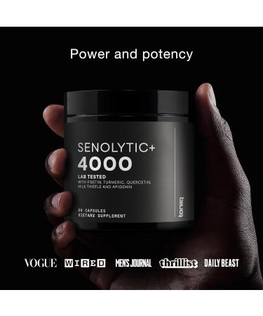 Fisetin Supplement Senolytic Supplement Ultra High Potency 4,000mg with Quercetin Curcumin 97% Apigenin & Milk Thistle High Strength Blend Third-Party Lab Tested 6 Month Supply - Buy Online on GoSupps.com