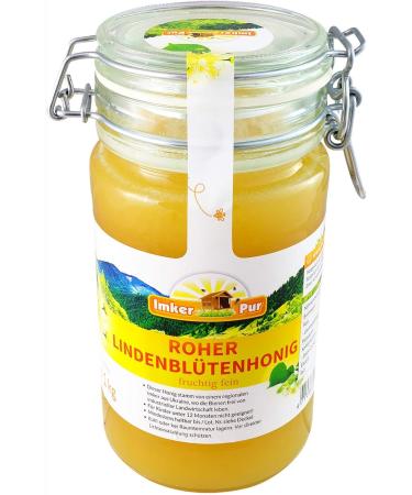 Raw linden honey from ImkerPur unfiltered uncentrifuged or heated contains flower pollen beeswax propolis bee bread and royal jelly - Buy Online on GoSupps.com