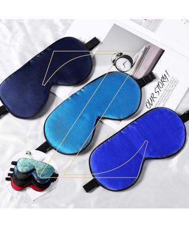 ZIMASILK 100% Natural Silk Sleep Mask - Adjustable Super-Smooth Soft Eye Mask for Sleep in Navy Blue - Buy Online on GoSupps.com