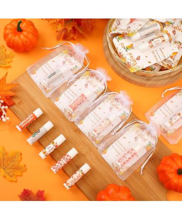 30 Pack Hello Fall Autumn Lip Balm Favors Bulk Fall Happy Thanksgiving Halloween Lip Balm Party Gifts Basket Stuffers Employee Staff Thank You Appreciation Gift for Women Men Teacher Coworkers - Buy Online on GoSupps.com