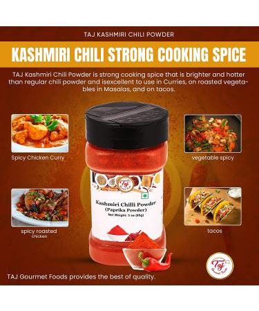 Taj Kashmiri Chilli Powder - Mild Hot - 3oz (85g) - Buy Online on GoSupps.com