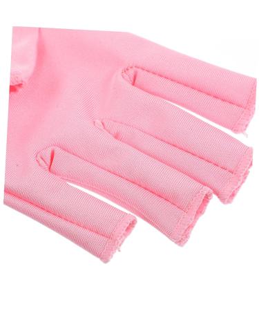 FOMIYES 3 Pairs Nail Gloves Manicure Gloves Nail Gloves Fingerless Gloves Gel Nail Gloves Gel Manicure Gloves Nails Gel Pink Nail Polish Spandex Protection - Buy Online on GoSupps.com