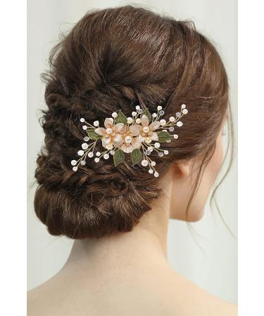 Coucoland Flower Hair Clips for Women - Elegant Pearl Rhinestone Bridal Accessories - Buy Online on GoSupps.com