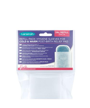 Lansinoh refill pack of hygiene protection fleeces - 24 pieces - for Lansinoh postpartum compress cold & warm