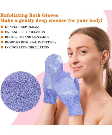 ATTEASAY 5-Pack African Exfoliating Bath Sponge Set for Daily Shower - Long Net Body Scrubber & Back Scrubber for Skin Smoothing - Buy Online on GoSupps.com