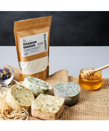 Pure Titanium Dioxide for Soap Making - Whitening Colorant for DIY Crafts - Titanium Dioxide Powder - Buy Online on GoSupps.com