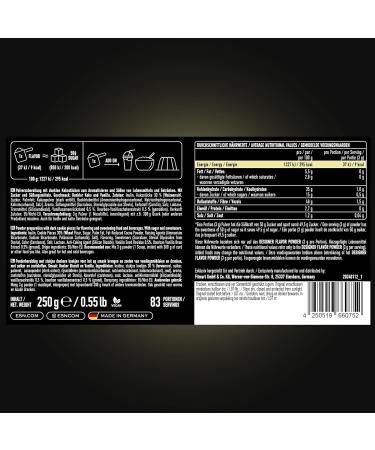 ESN Designer Flavor Powder 250g - Black and White Vanilla | Low-Calorie Sugar-Free Sweetening | Premium Quality Made in Germany - Buy Online on GoSupps.com