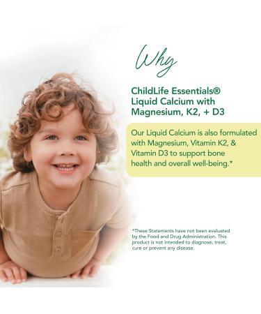 ChildLife Essentials Liquid Calcium Supplement for Kids Single Serve - Baby Calcium with Magnesium Vitamin D3 & K2 for Bone Support On The Go Nutrition - Orange Flavor 0.34 fl oz (30 Stick Packs) - Buy Online on GoSupps.com