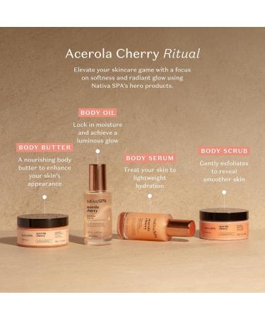Nativa SPA by O Boticario Acerola Cherry Renewing Body Oil Luminous Glow & Deep Hydration 3.38 Ounce (100ml) - Buy Online on GoSupps.com