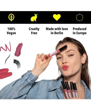  BANANA BEAUTY Banana Beauty Semi-Matte Liquid Lipstick with 10-Hour Wear (Heat Me! / Reddish Nude) - Matte lipstick for plump lips - Protection against dryness and intense volume - Buy Online on GoSupps.com