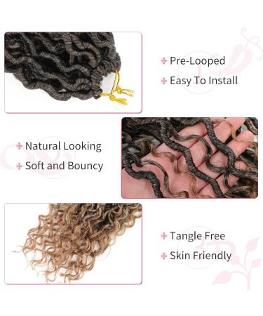 Goddess Locs Crochet Hair 14 Inch - 8 Pack Pre-looped River Fauxs Locs Crochet Hair T30 for Black Women - Buy Online on GoSupps.com