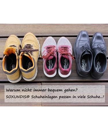 Soxundis Comfort Insoles for Work & Everyday Life - Soft Orthopedic Shoe Inserts for Men & Women Size M (40-42) - Buy Online on GoSupps.com