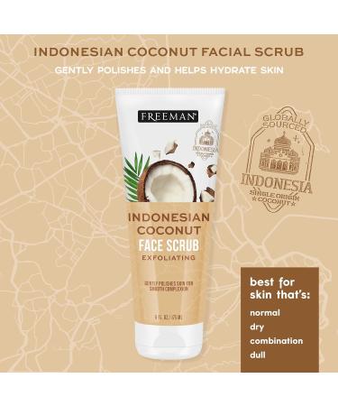 Freeman Exotic Blends Indonesian Coconut Oil Exfoliating Sugar Scrub - Face & Lip Polish (2 Pack) - Buy Online on GoSupps.com