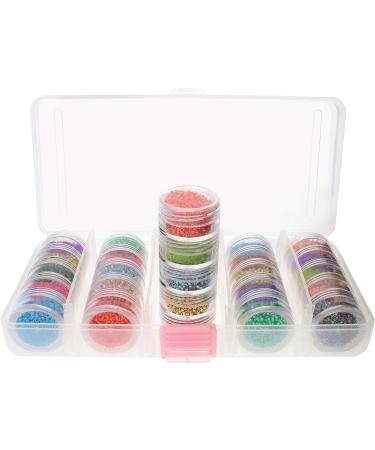 The Beadsmith Clear Plastic Bead Storage Case - 25 Removable Jars, 5 Screw Top Lids - Organizer for Jewelry and Crafts - Buy Online on GoSupps.com