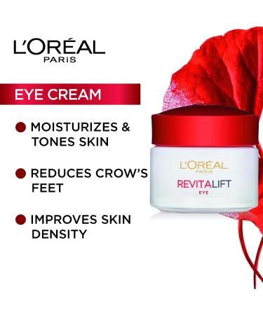 L'oreal Revitalift Eye Cream 0.5oz - Dermo-Expertise Anti-Aging Treatment - Buy Online on GoSupps.com