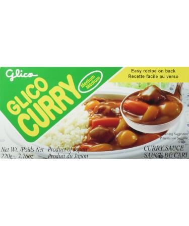 Glico Green Curry Sauce-Medium 220 Gram Green Curry 220 g (Pack of 1)