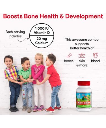 Delicious Kids Multivitamin 90 Vegetarian Gummies Complete Children s Supplement with Essential Vitamins and Minerals - Vitamin A B C D3 Calcium Iron Folic Acid Zinc Cherry Flavor - Buy Online on GoSupps.com
