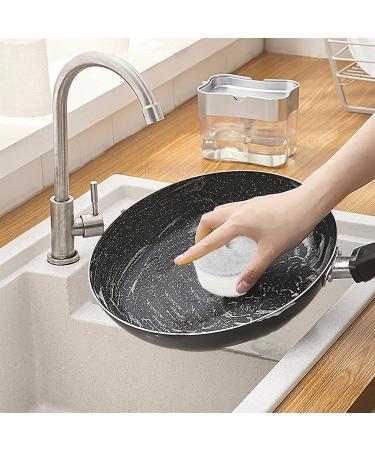 Fovolat Non-Scratch Scrub Sponges - with Suction Cup Base Non-Scratch Sponges - Multilayer Dish Scrubber Sponge Kitchen Cleaning Sponge - Buy Online on GoSupps.com