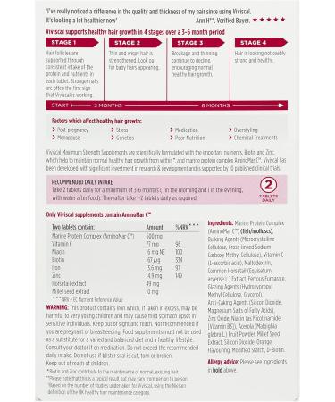 Vivical Viviscal Max Strength Hair Growth Supplement 60 pcs - Buy Online on GoSupps.com