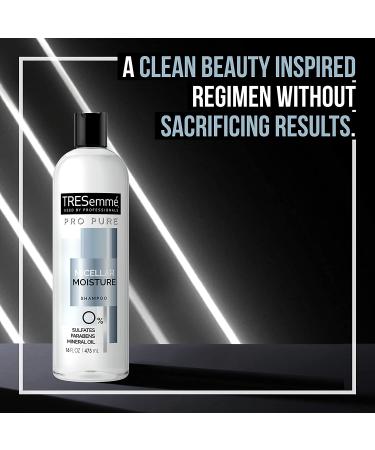 Tresemme Pro Pure Micellar Moisture Shampoo 16 fl oz - Hydrating & Sulfate-Free Cleanser - Buy Online on GoSupps.com
