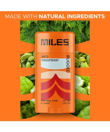 Miles Antiperspirant Deodorant Stick for Teens Tweens and Kids Boys and Girls - Sweat and Odor Protection Made in USA - Rugged Scent 1-Pack Rugged 2.65 Ounce (Pack of 1) - Buy Online on GoSupps.com