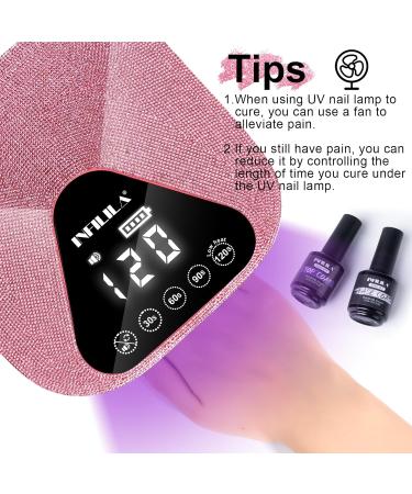 NXJ INFILILA Poly Gel 50ml Builder Gel Pink Nail Extension Gel Soak Off UV LED Hard Gel for Nails Glitter Gel Nail Polish for Home and Manicure Nail Salon DIY Gift for Girls Women C-pink - Buy Online on GoSupps.com
