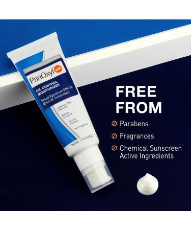 PanOxyl Oil Control Daily Moisturizer SPF 30 - 1.7 Oz | Mattifying Lightweight Facial Moisturizer for Shine Control | Non Comedogenic Formula - Buy Online on GoSupps.com