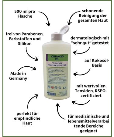  Curacid Washing lotion soap hand wash nourishing washing lotion - Buy Online on GoSupps.com